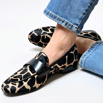 Women's Penny Loafers Slip On Low Stacked Heel with Cushioned Insole