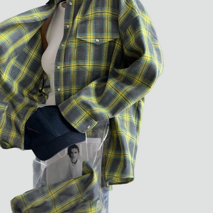 Women's Plaid Flannel Shirt | Oversized Fit for Autumn