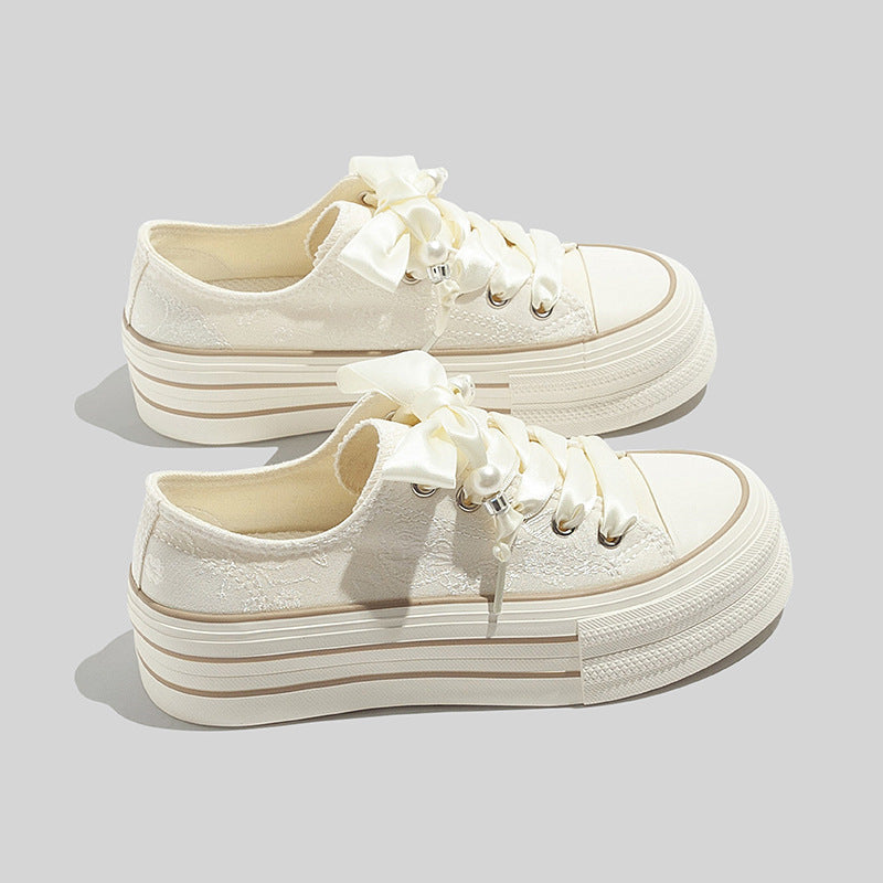 Women's Platform Sneakers | Lace Detail