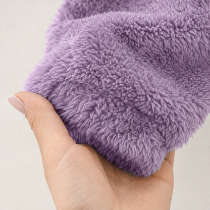 Women's Plush Hooded Zip-Up Jacket | Warm & Lightweight