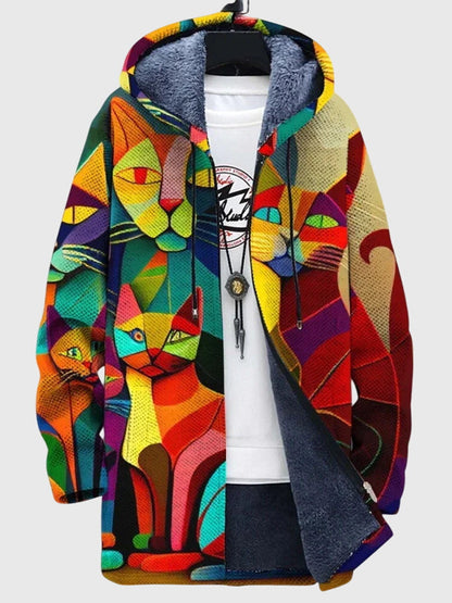 Women's Printed Jacket | Artistic Design & Comfortable Fit