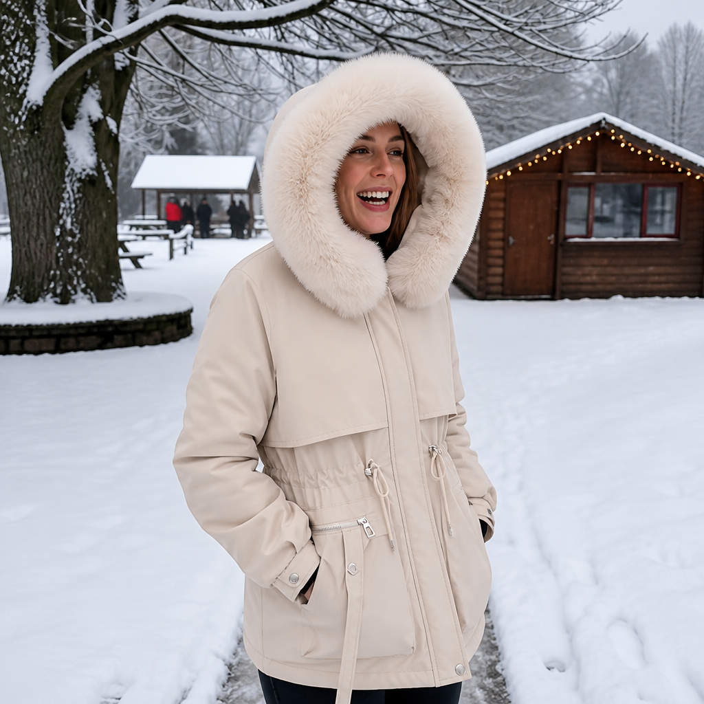 Women's Puffer Coat | Shaped Waist & Double-Layer Warmth