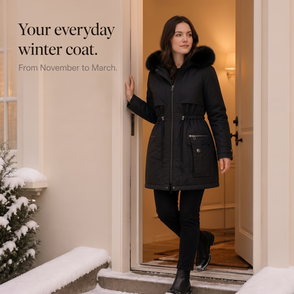 Women's Puffer Coat | Shaped Waist & Double-Layer Warmth