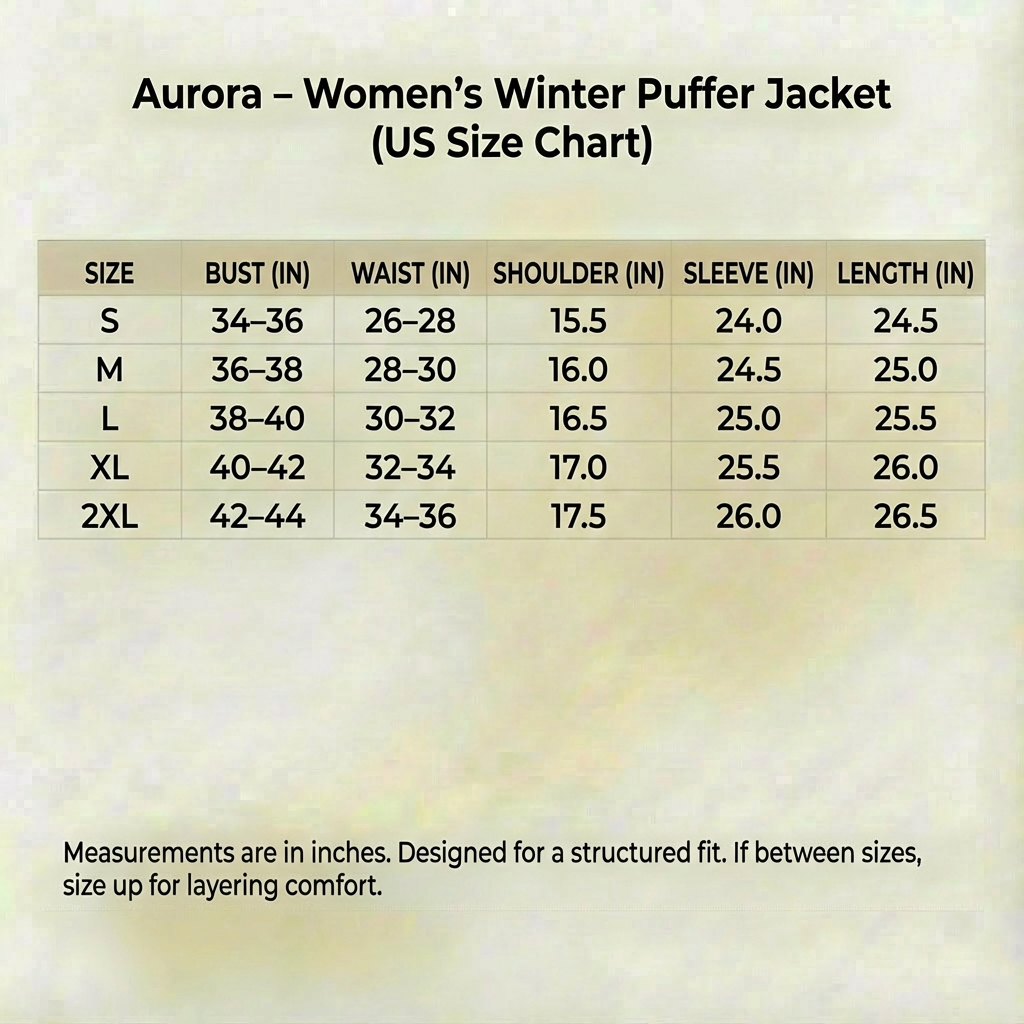 Women's Puffer Jacket | Structured Stand Collar & Warm