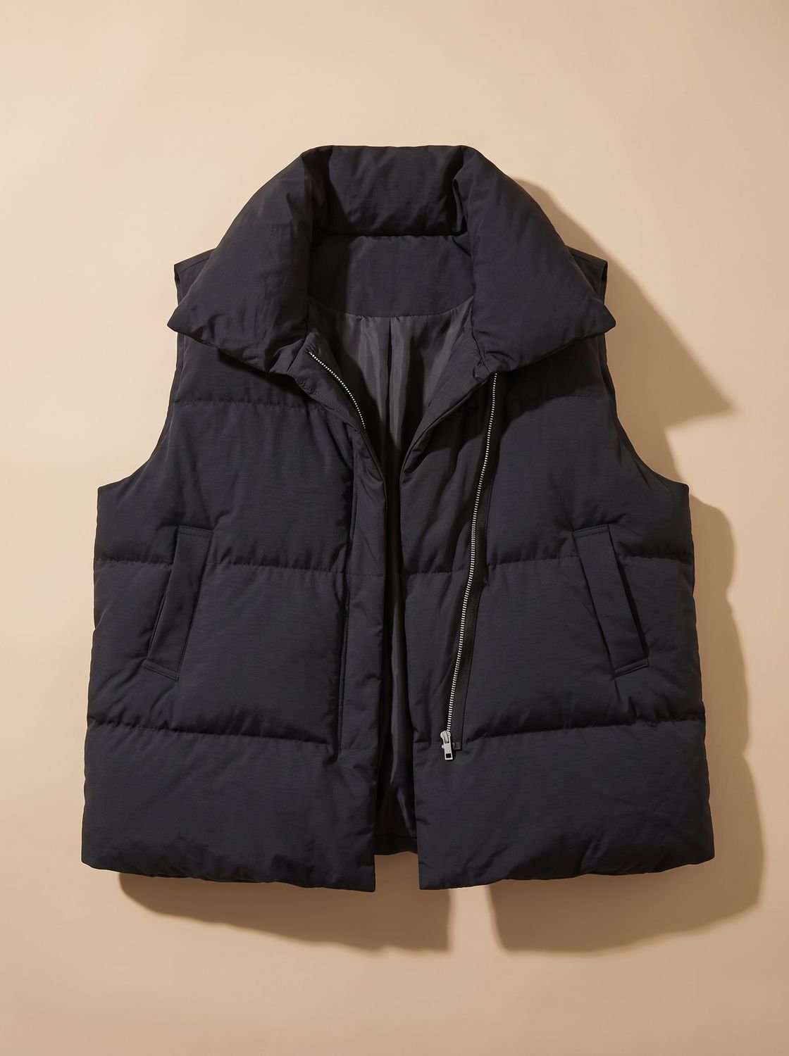 Women's Puffer Vest | Shawl Collar & Wind-Proof Warmth