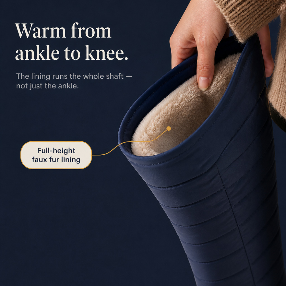 Women's Quilted Tall Boots | Pull-On Warmth & Comfort