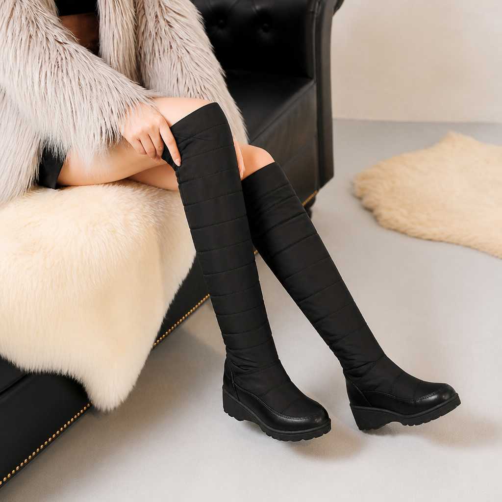 Women's Quilted Tall Boots | Pull-On Warmth & Comfort