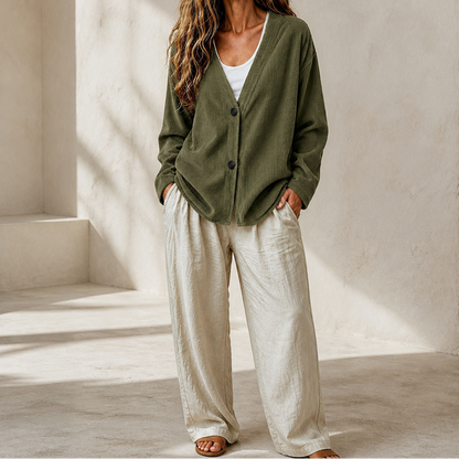 Women's Ribbed Open-Front Cardigan | Long-Line Flattering Fit