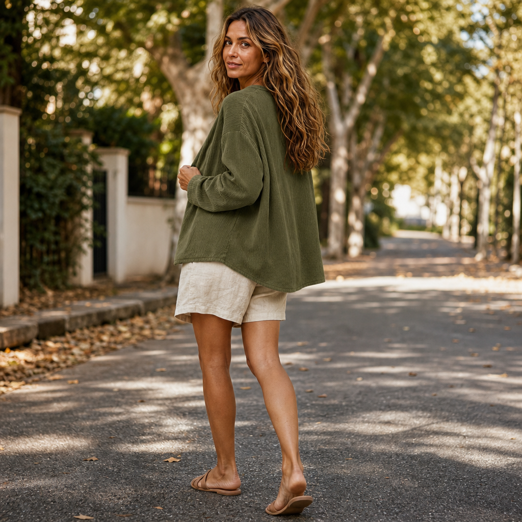 Women's Ribbed Open-Front Cardigan | Long-Line Flattering Fit