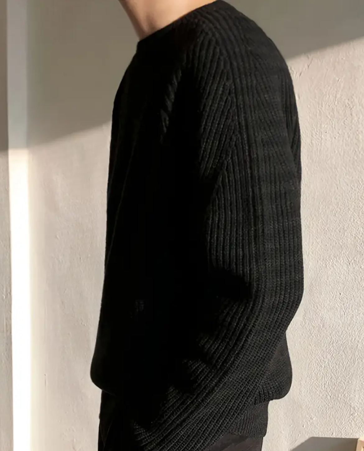 Women's Ribbed Sweater | Crew Neck Knit