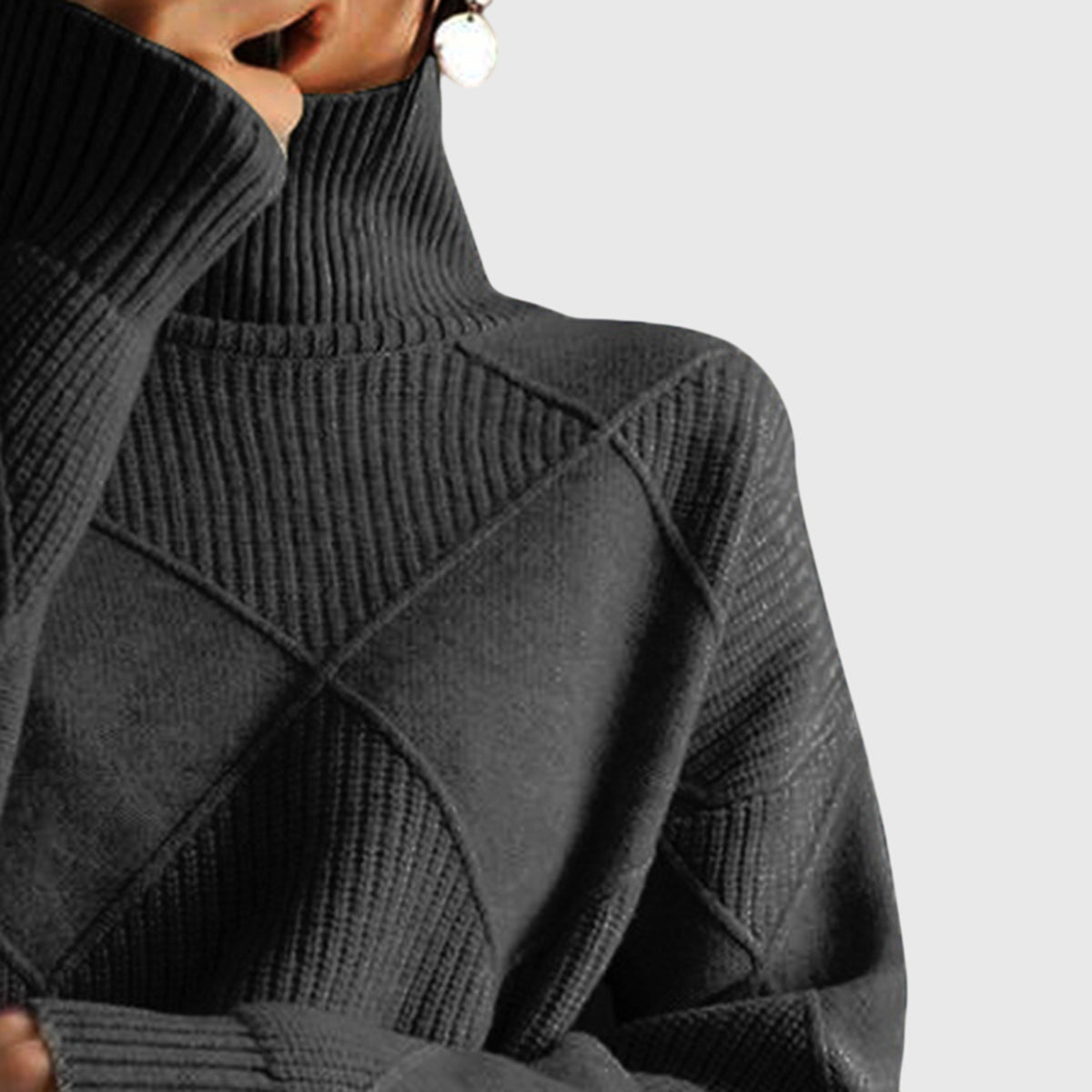 Women's Roll Neck Jumper | Cosy & Warm Knit
