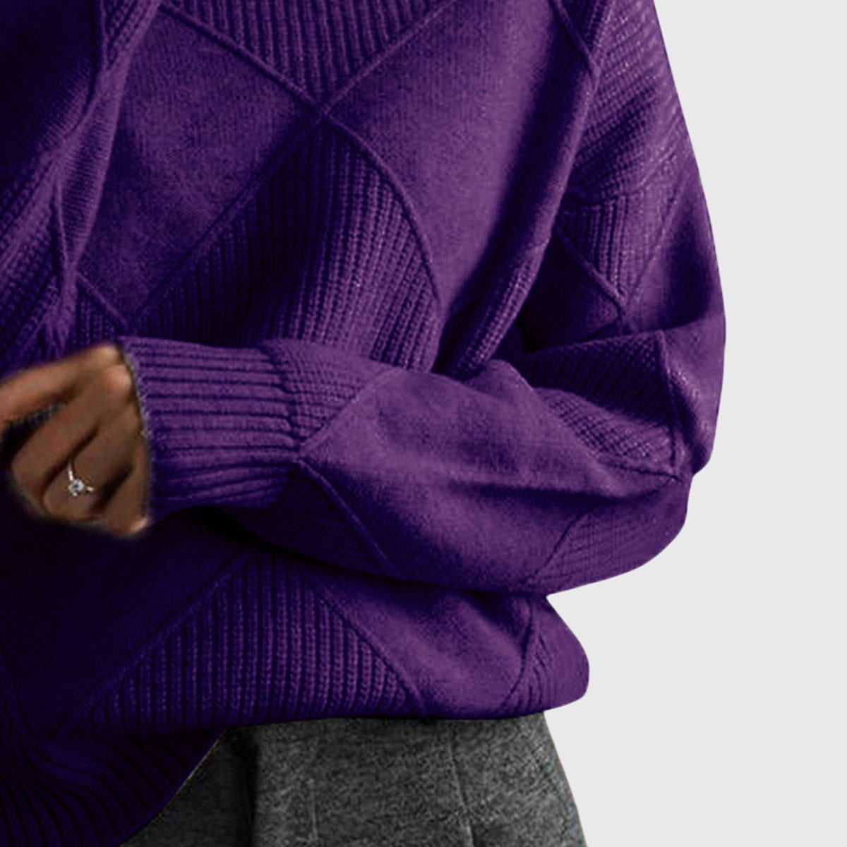Women's Roll Neck Jumper | Cosy & Warm Knit