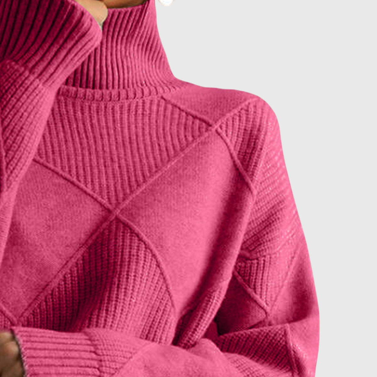Women's Roll Neck Jumper | Cosy & Warm Knit