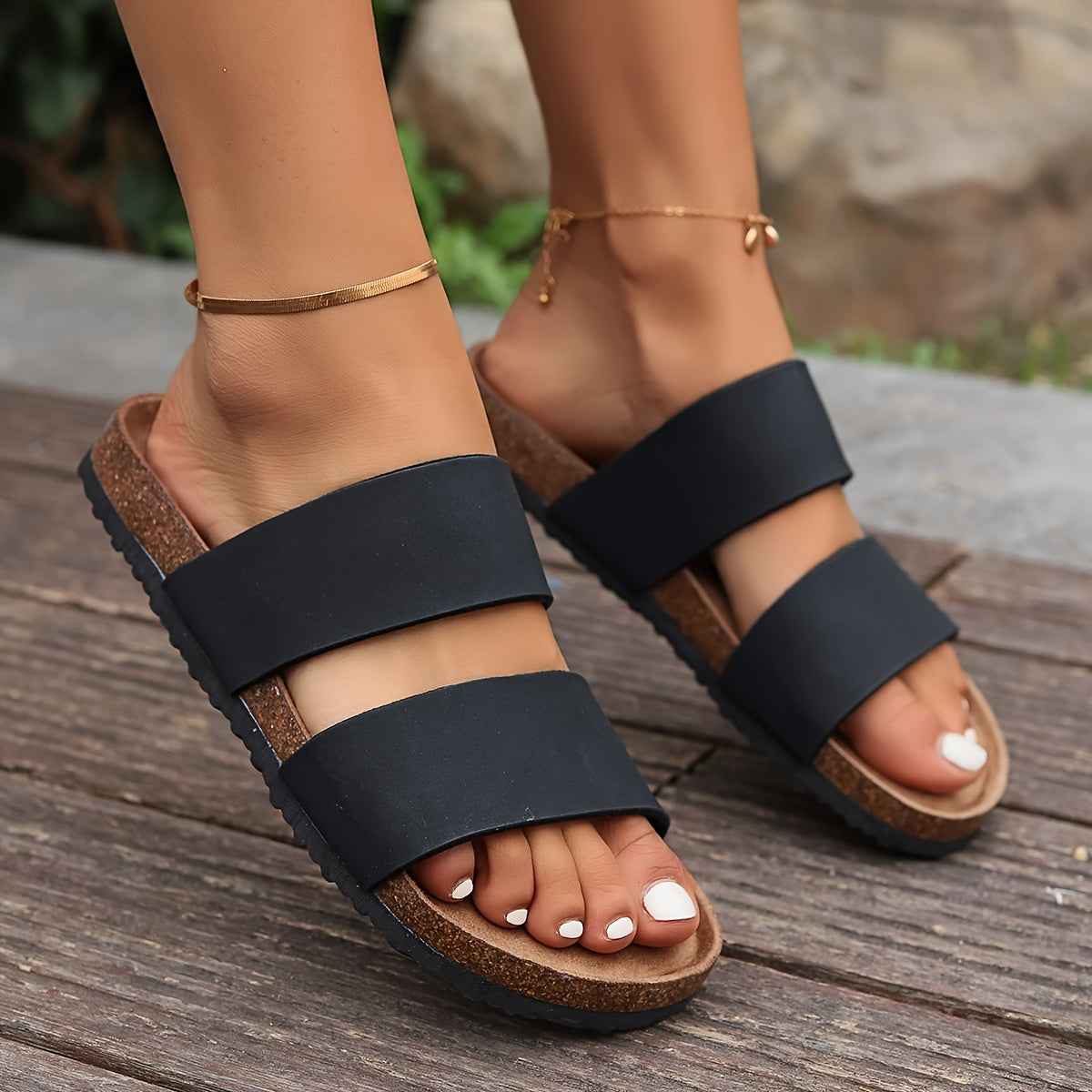 Women's Sandals | Double Strap Ergonomic Sole