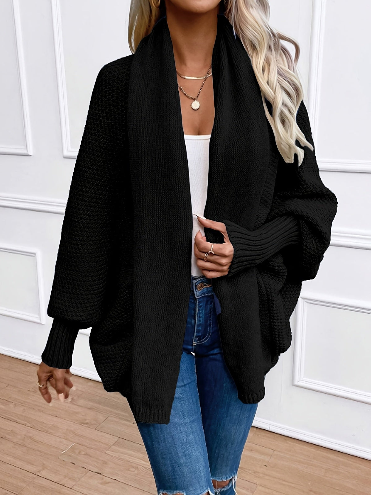 Women's Shawl-Collar Cardigan | Relaxed Fit & Comfort