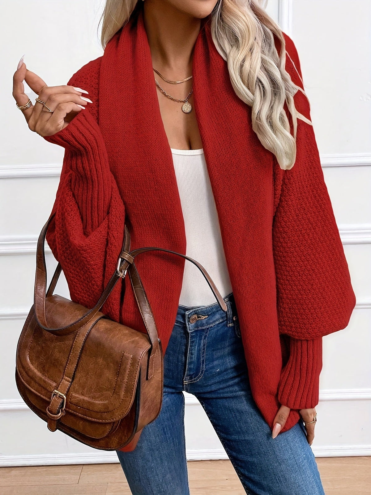 Women's Shawl-Collar Cardigan | Relaxed Fit & Comfort