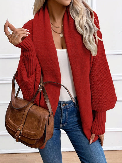 Women's Shawl-Collar Cardigan | Relaxed Fit & Comfort