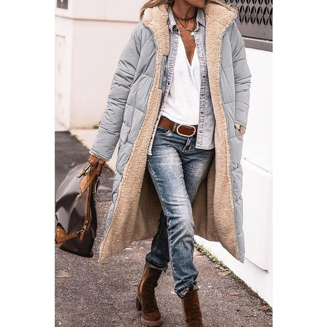 Women's Sherpa Hoodie Jacket | Reversible & Hooded