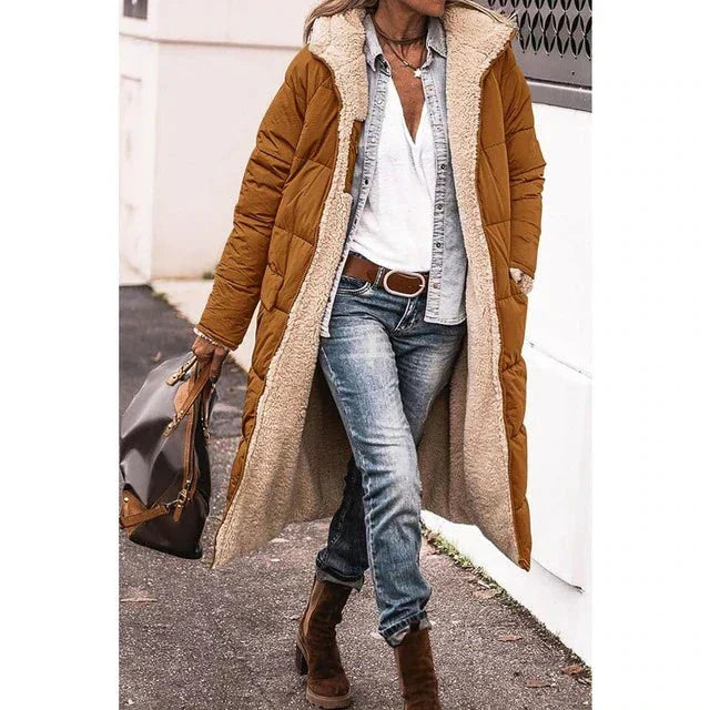 Women's Sherpa Hoodie Jacket | Reversible & Hooded