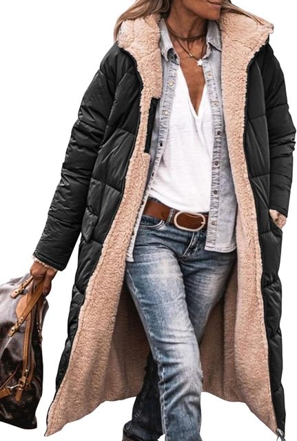 Women's Sherpa Hoodie Jacket | Reversible & Hooded
