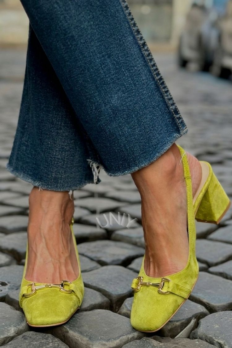 Women's Slingback Heels | Pointed Toe & Block Heel