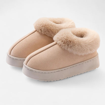 Women's Slippers Plush Lined Breathable Slip On with Secure Grip Sole