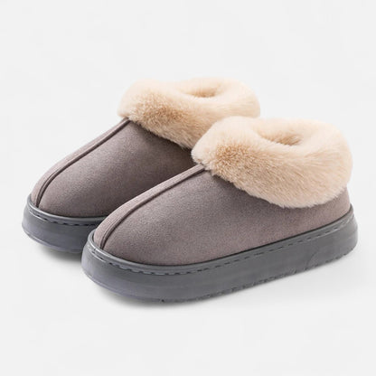 Women's Slippers Plush Lined Breathable Slip On with Secure Grip Sole