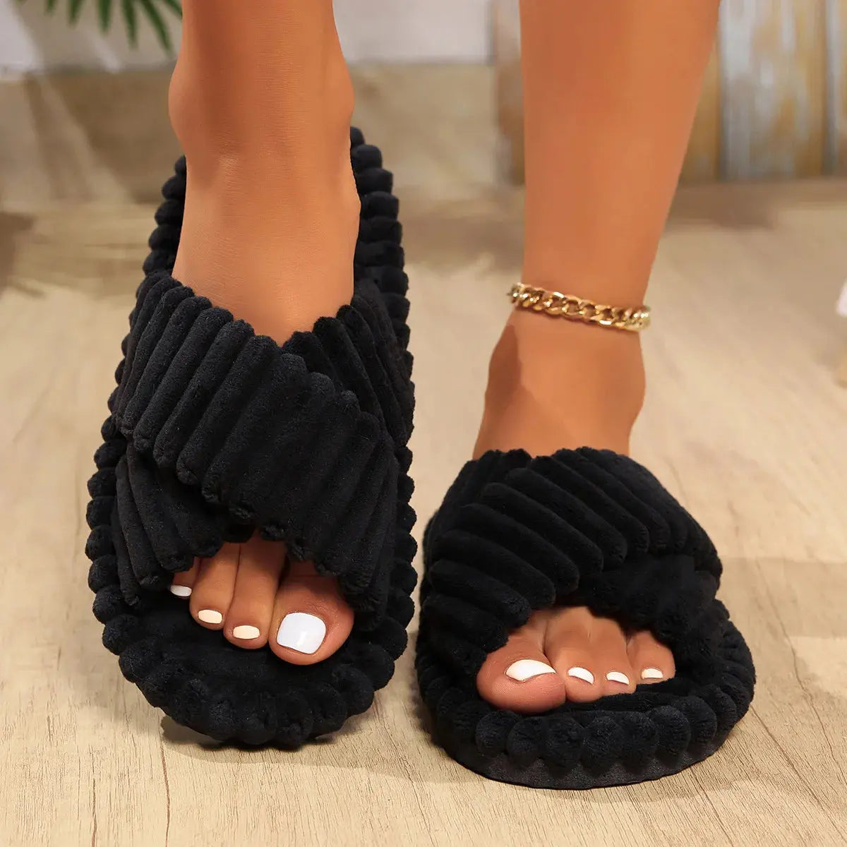 Women's Slippers | Plush & Thick-Sole