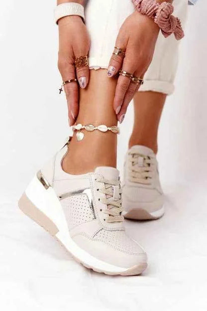 Women's Sneakers | Wedge Sole & Lace Up