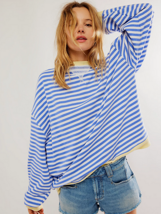 Women's Striped Sweater | Warm & Relaxed Fit