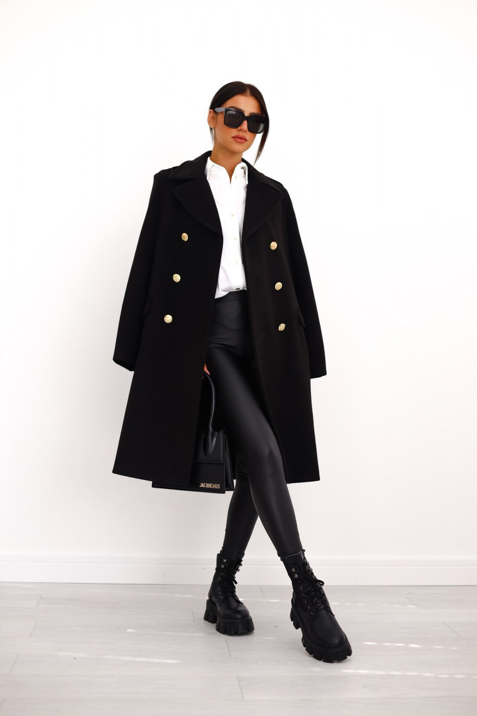 Women's Stylish Double-Breasted Coat for Winter Wear
