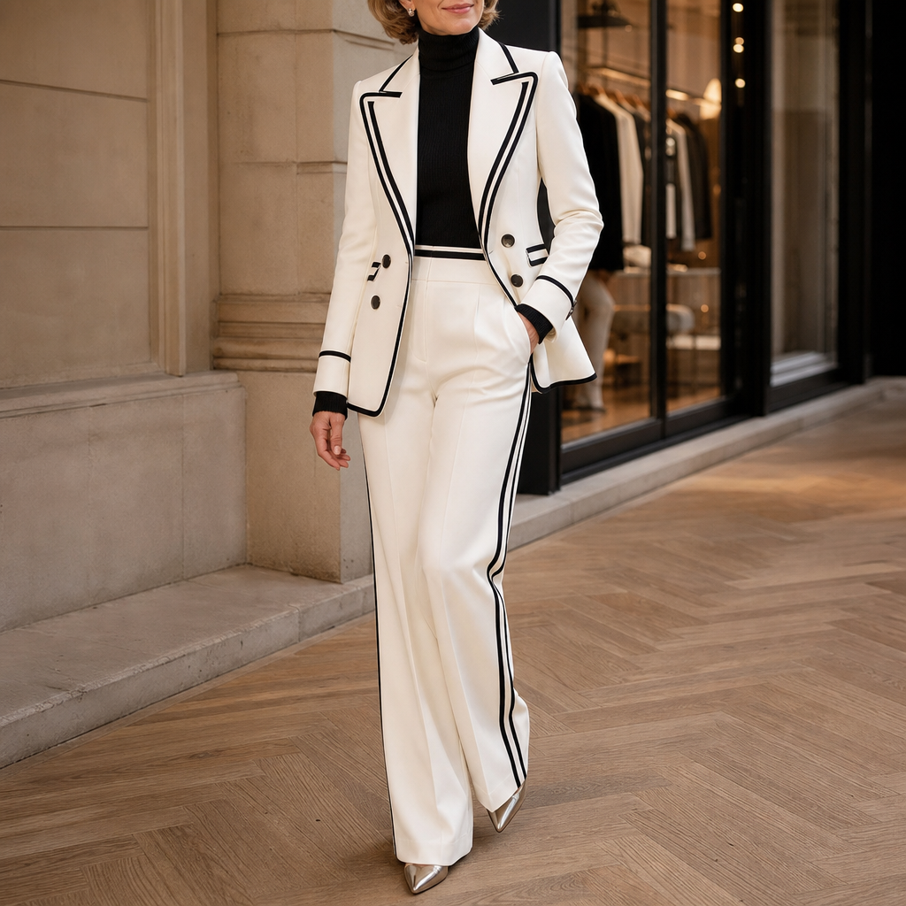 Women's Suit Set | Double-Breasted & Wrinkle Resistant