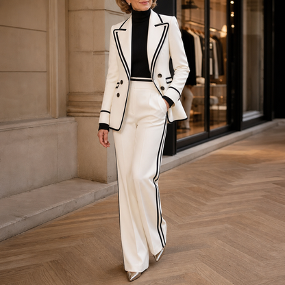 Women's Suit Set | Double-Breasted & Wrinkle Resistant
