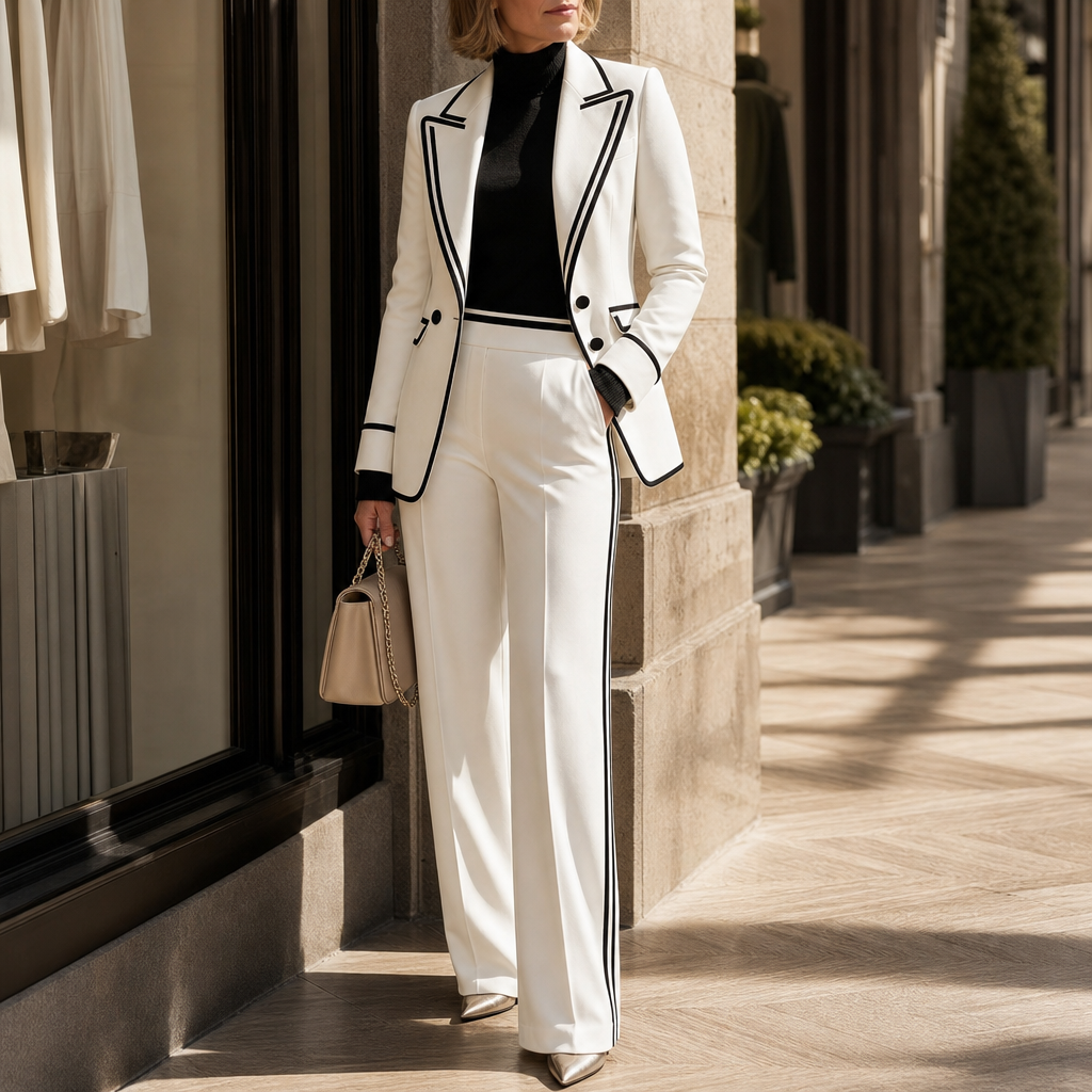 Women's Suit Set | Double-Breasted & Wrinkle Resistant