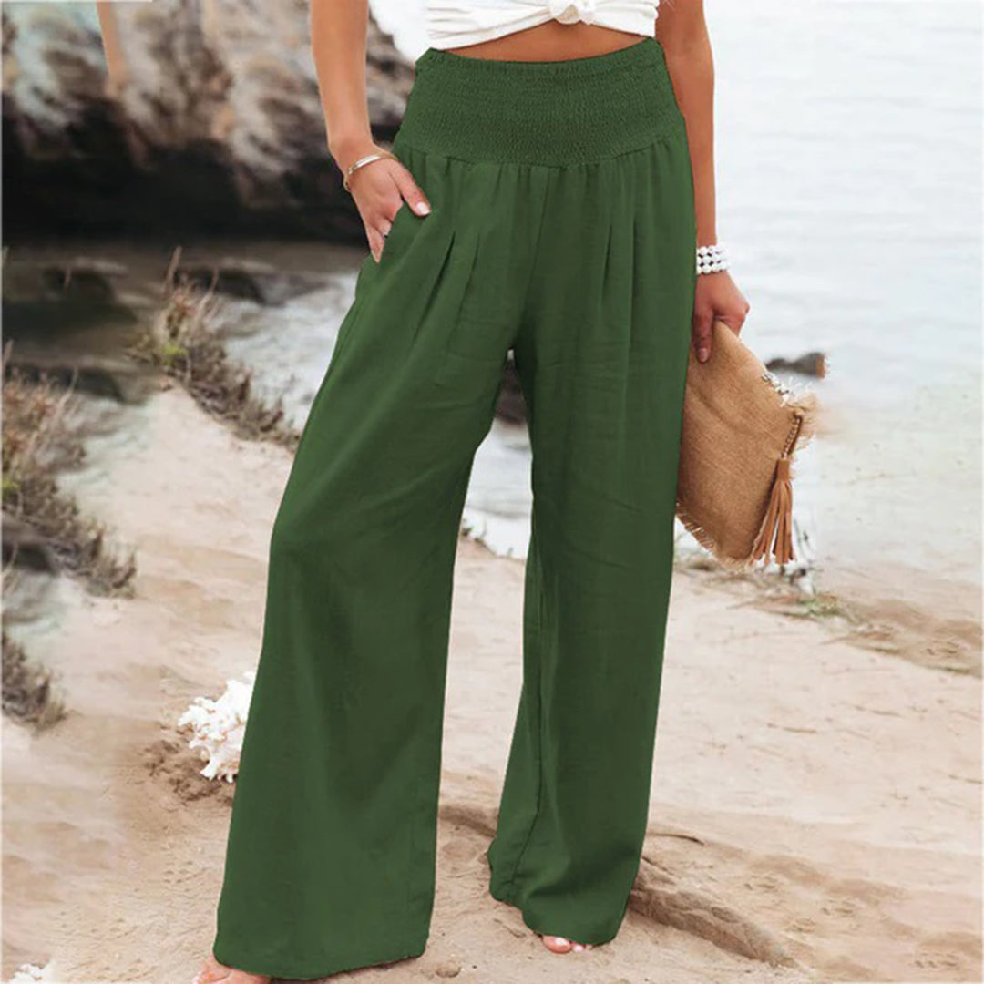 Women's Summer Pants | Elastic Waist & Breathable
