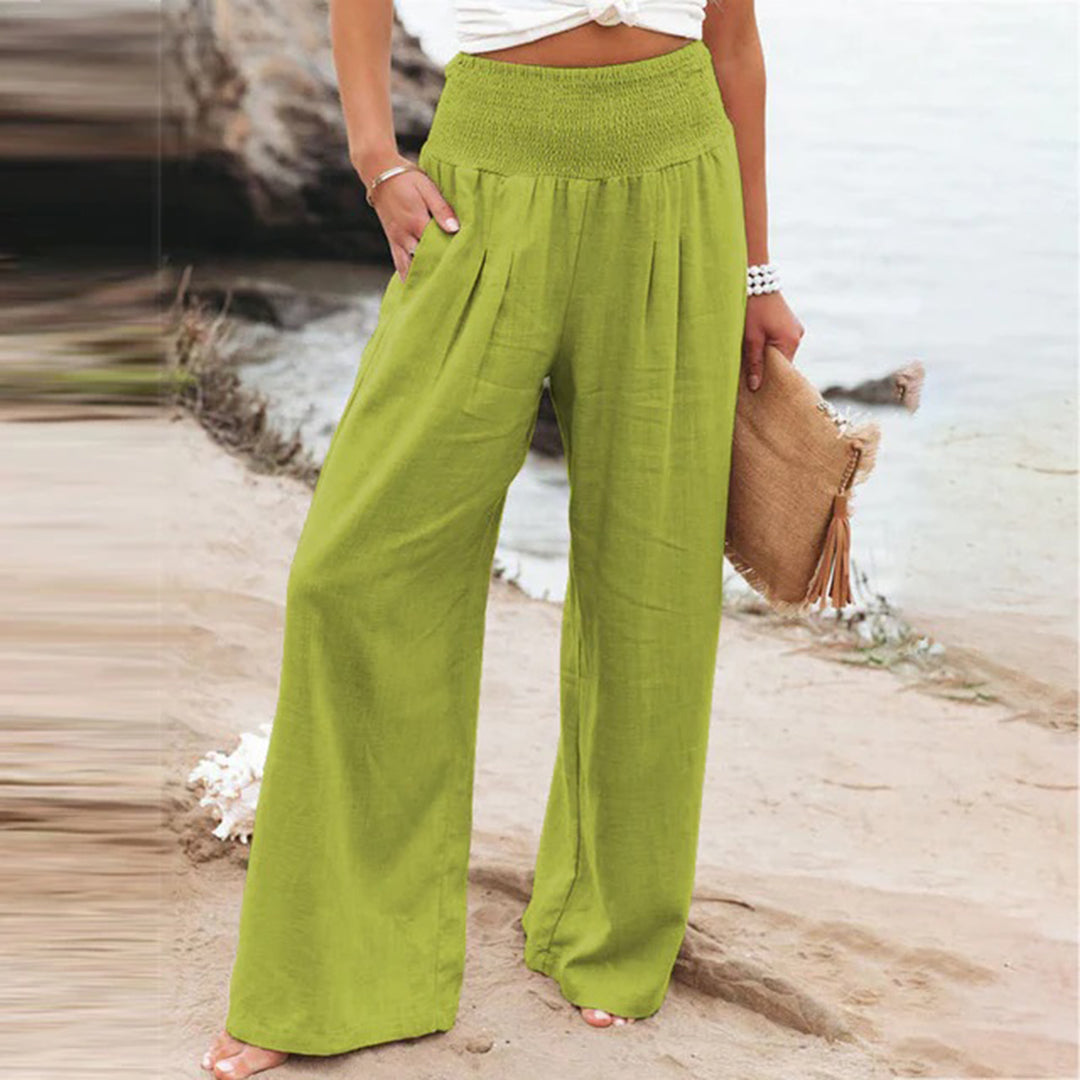 Women's Summer Pants | Elastic Waist & Breathable