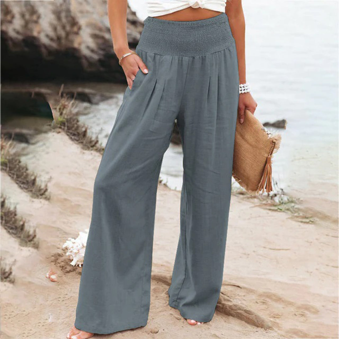 Women's Summer Pants | Elastic Waist & Breathable