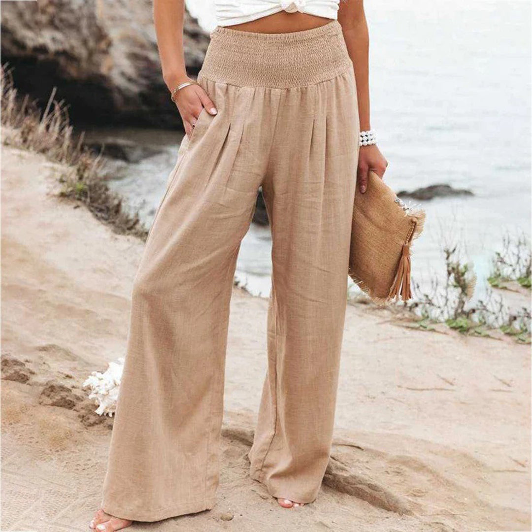 Women's Summer Pants | Elastic Waist & Breathable
