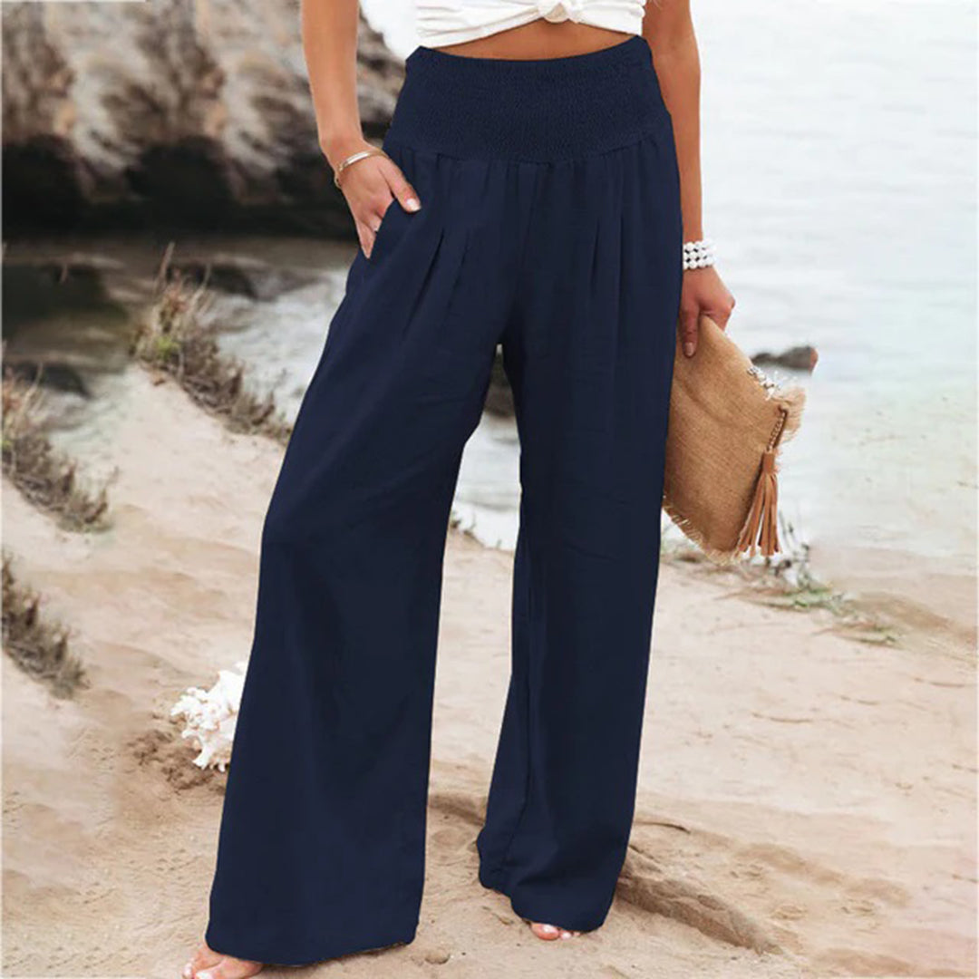 Women's Summer Pants | Elastic Waist & Breathable