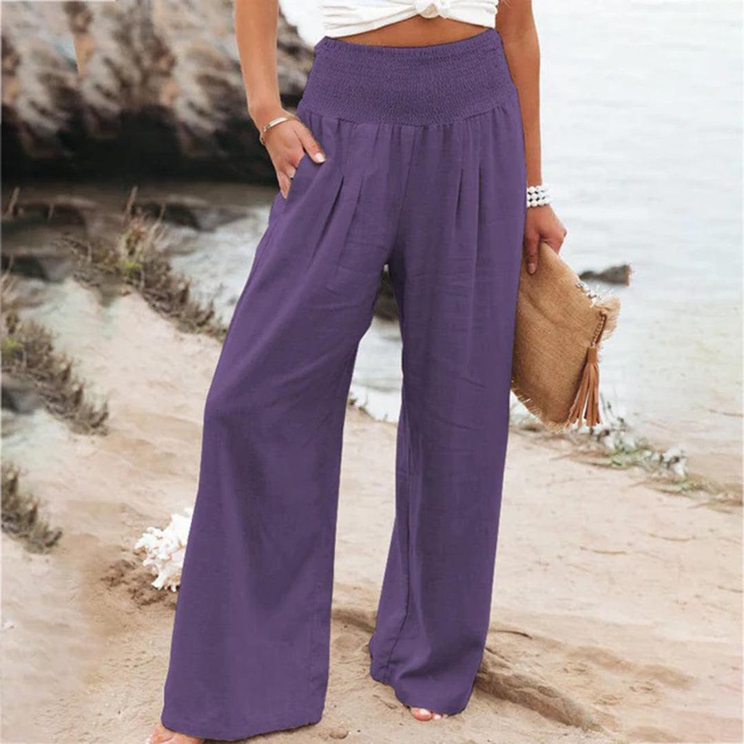 Women's Summer Pants | Elastic Waist & Breathable