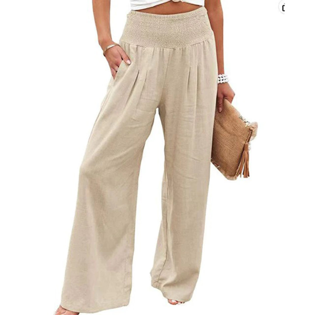 Women's Summer Pants | Elastic Waist & Breathable