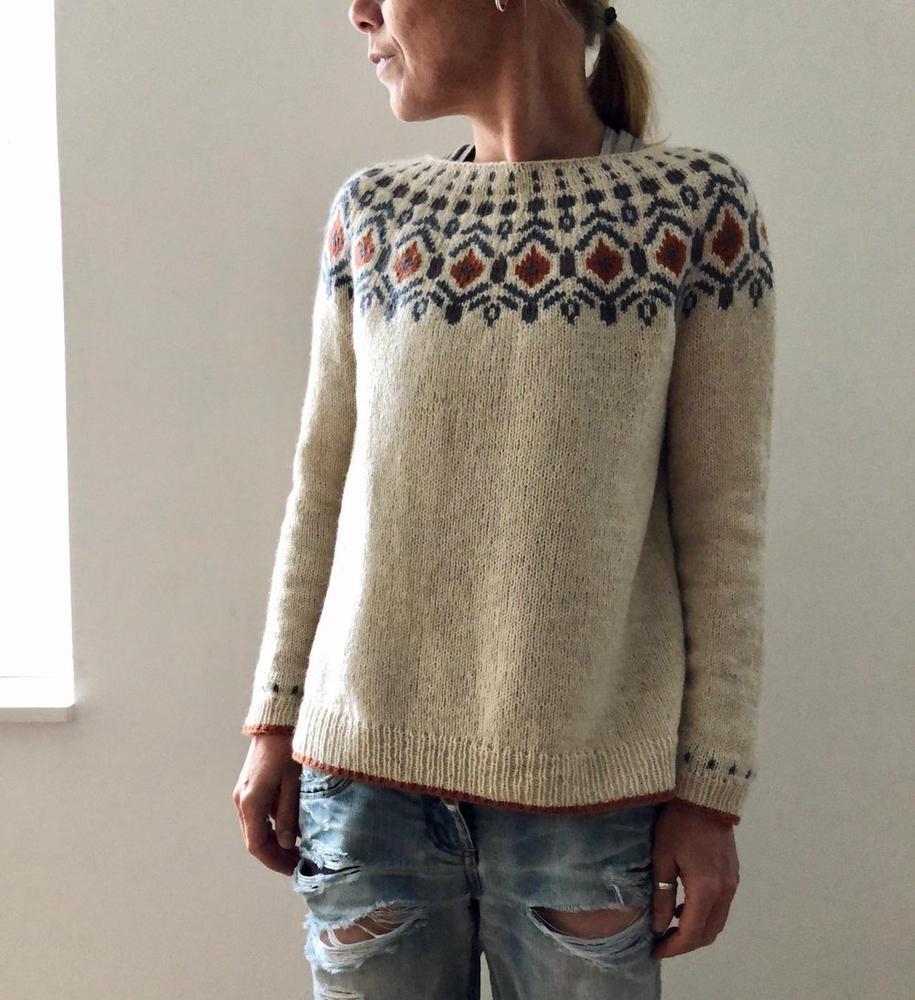 Women's Sweater | Autumn Collar Pattern & Cosy Comfort