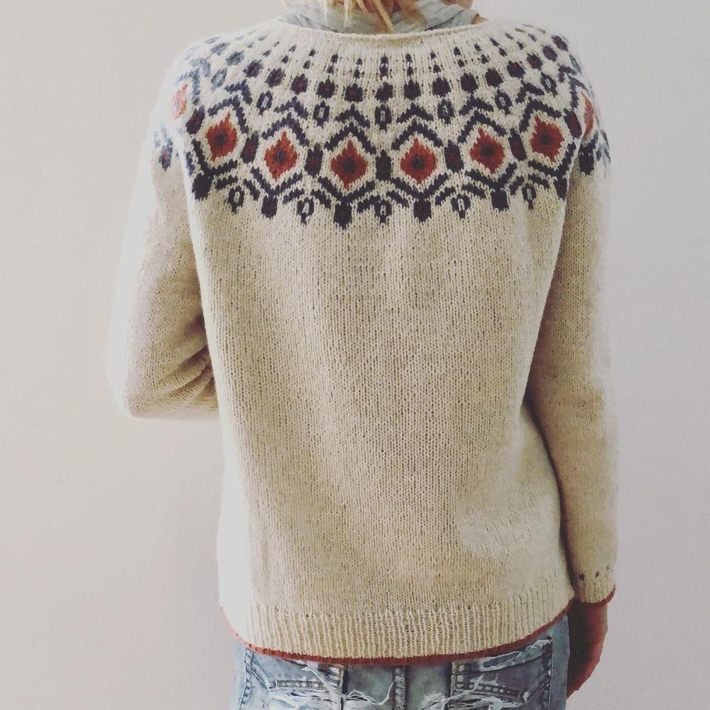 Women's Sweater | Autumn Collar Pattern & Cosy Comfort