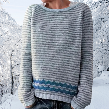 Women's Sweater Relaxed Fit Long Sleeve with Flattering Silhouette