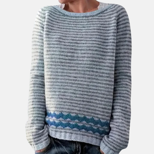 Women's Sweater Relaxed Fit Long Sleeve with Flattering Silhouette