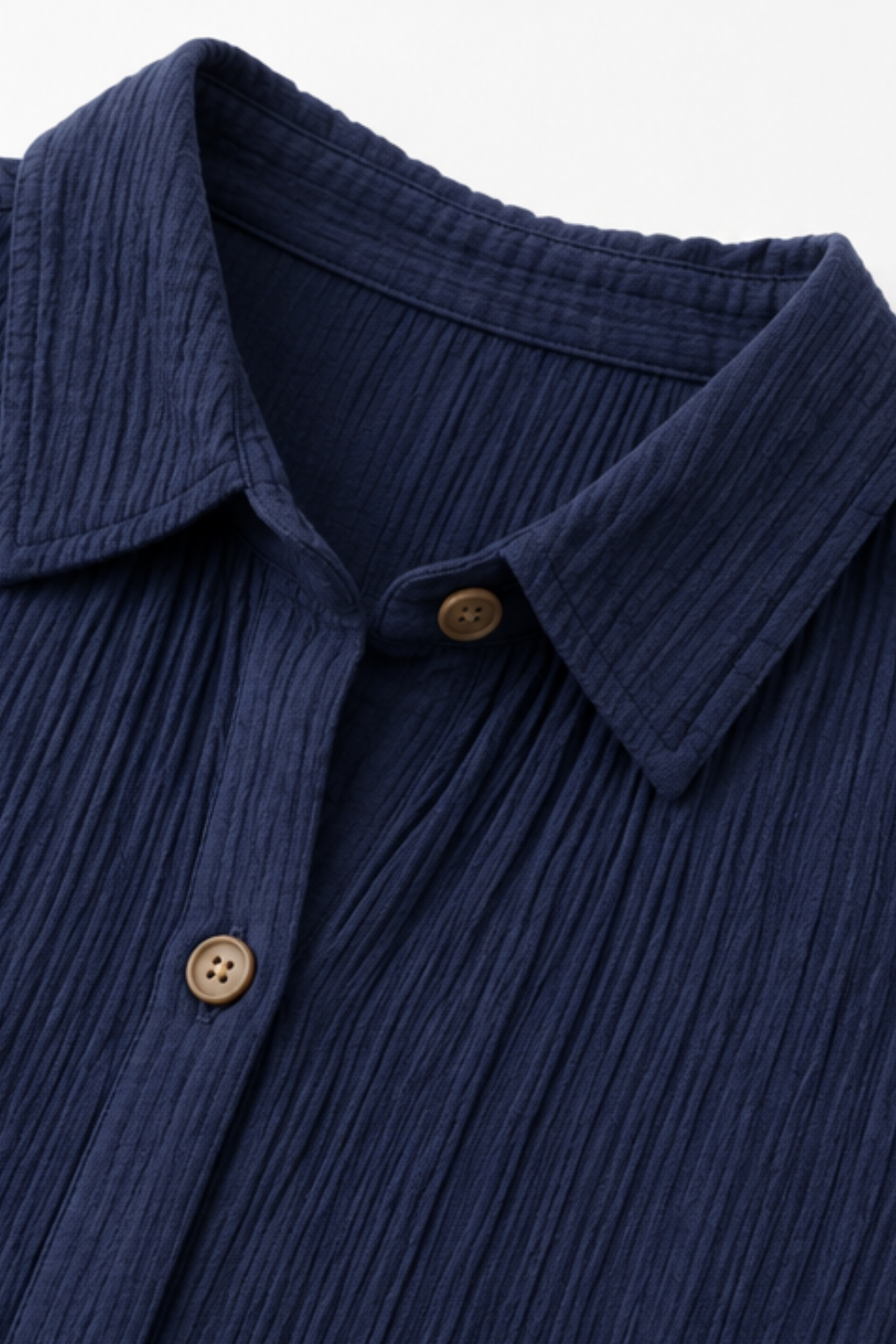 Women's Tiered Tunic Top | Crinkle Texture & Easy Care