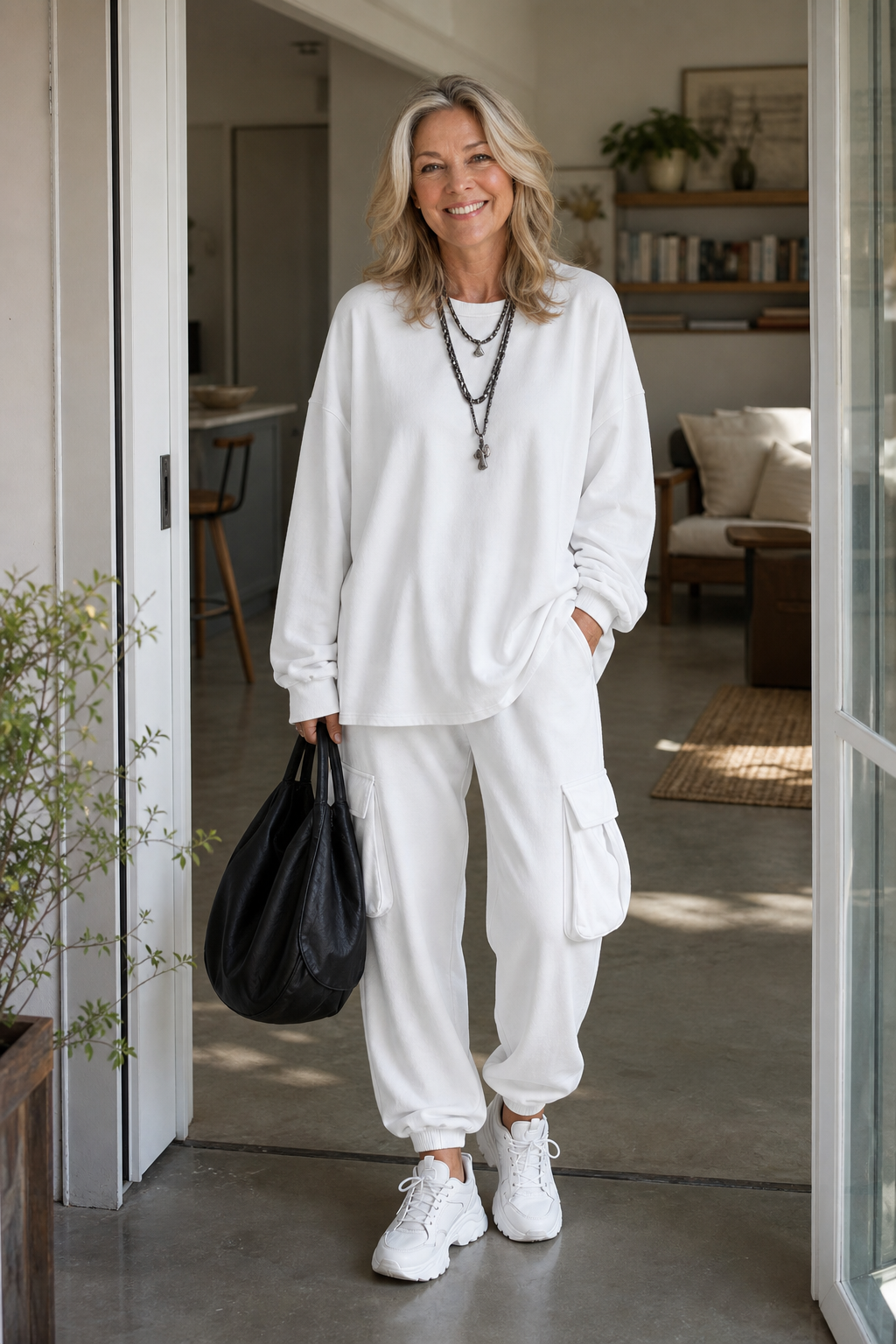 Women's Top & Cargo Pants Set | Matching Set & All-Day Comfort