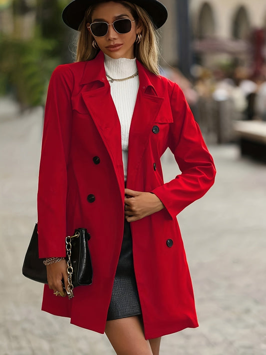 Women's Trench Coat | Belted & Double-Breasted Design