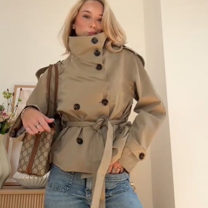 Women's Trench Coat | Belted Fitted Cut