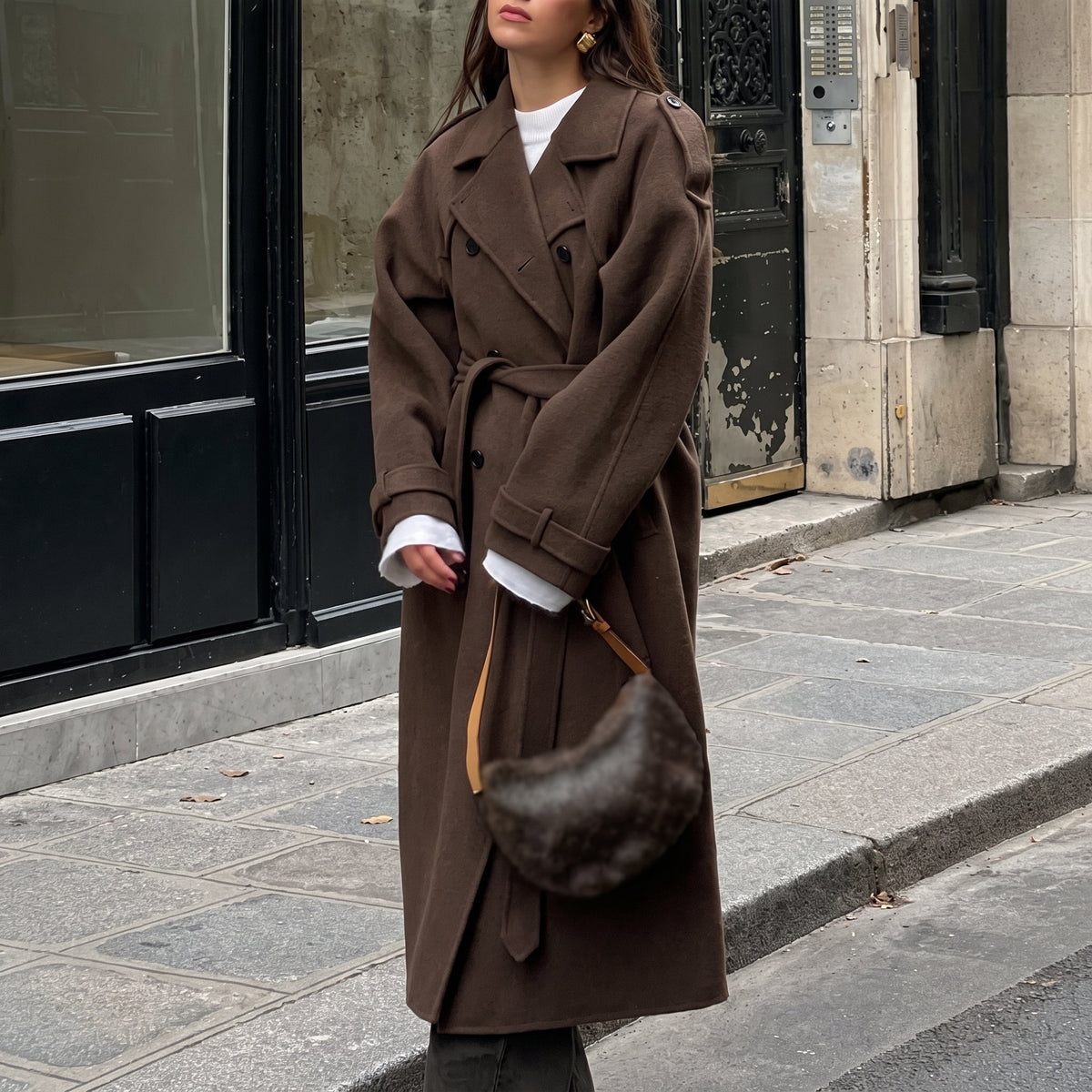 Women's Trench Coat | Double-Breasted & Longline